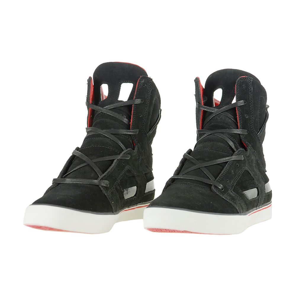 Baskets Montantes Supra SkyTop II Noir Black Suede Homme | BNY-74748195